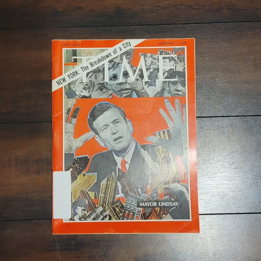 Vintage Time Magazine New York:The Breakdown of a City